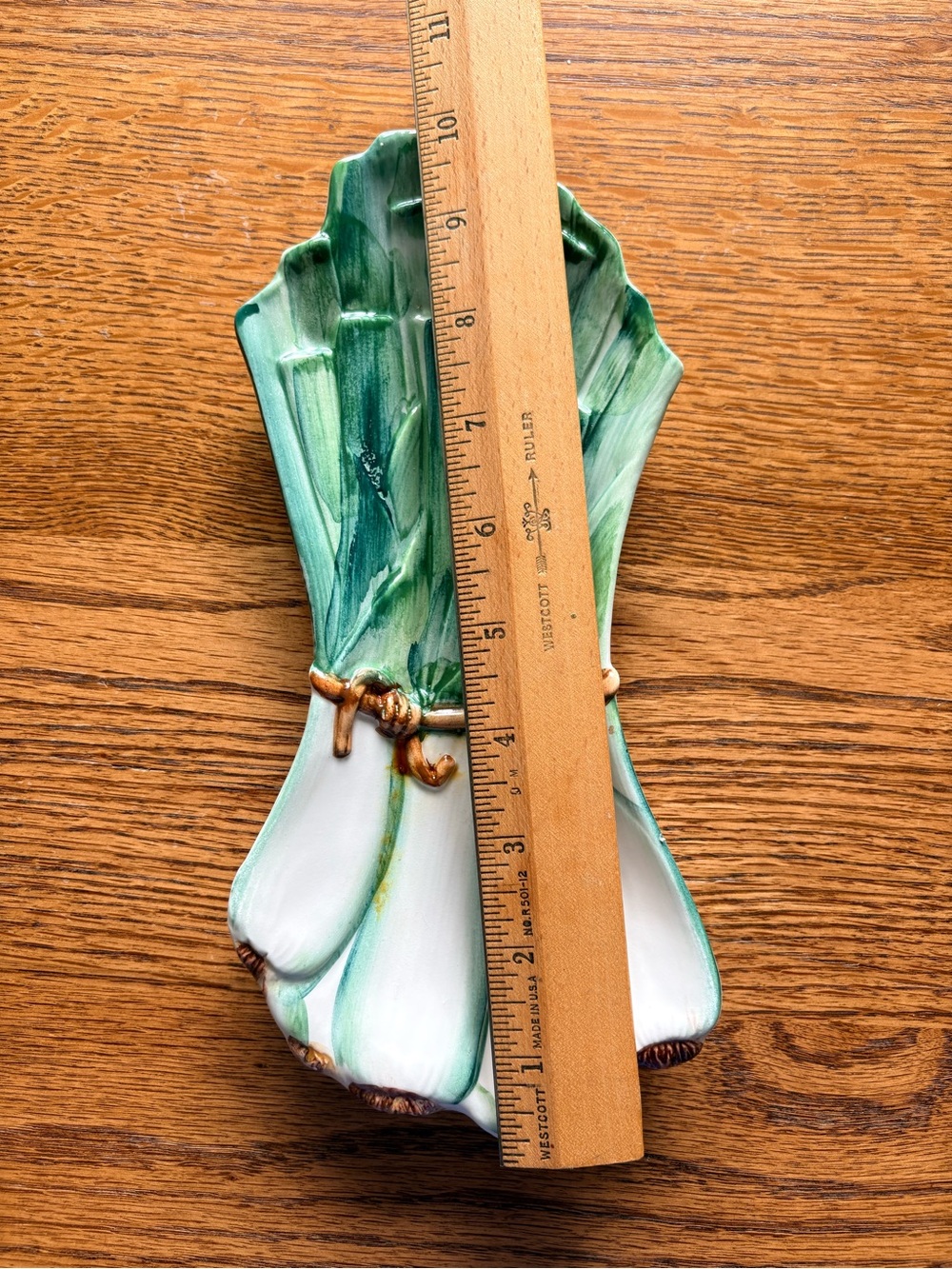Vintage Leek Onion Made in Italy spoonrest - Picture 9 of 9